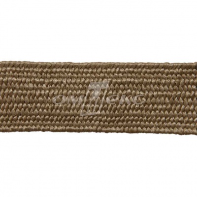 Тесьма отделочная полипропиленовая плетеная эластичная #2, шир. 40мм, цв.- соломенный - купить в Нижневартовске. Цена: 50.99 руб.
