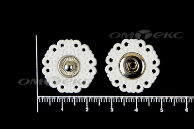Кнопки пришивные №6 S20мм пластиковые белые - купить в Нижневартовске. Цена: 9.88 руб.