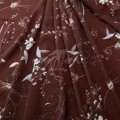 Плательная ткань "Фламенко" 2.2, 80 гр/м2, шир.150 см, принт растительный - купить в Нижневартовске. Цена 239.03 руб.