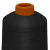 Нитки текстурированные кручёные, намот. 15 000 м, цвет чёрный - купить в Нижневартовске. Цена: 237.24 руб.