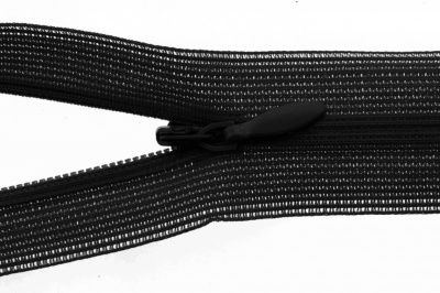 Молния потайная Т3, 35 см, капрон, цвет чёрный - купить в Нижневартовске. Цена: 6.63 руб.