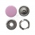 Кнопка рубашечная (закрытая) 9,5мм - эмаль, цв.003 - розовый - купить в Нижневартовске. Цена: 5.74 руб.