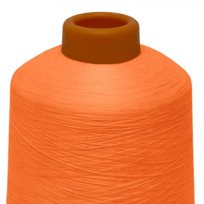 Нитки текстурированные некручёные 457, намот. 15 000 м, цвет оранжевый - купить в Нижневартовске. Цена: 204.10 руб.