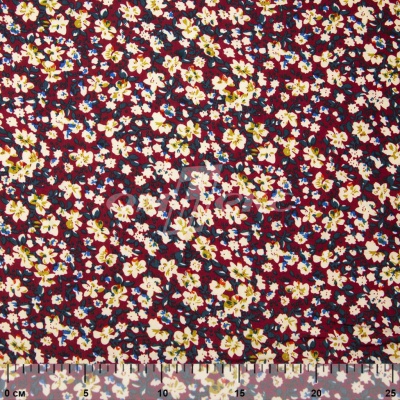 Плательная ткань "Софи" 5.1, 75 гр/м2, шир.150 см, принт растительный - купить в Нижневартовске. Цена 243.96 руб.