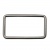 Рамка металлическая прямоугольная, 40 х 15 мм- тём.никель - купить в Нижневартовске. Цена: 4.60 руб.