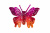 Бабочка декоративная пластиковая #10 - купить в Нижневартовске. Цена: 7.09 руб.