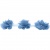 Тесьма плетеная "Рюш", упак. 9,14 м, цвет голубой - купить в Нижневартовске. Цена: 45.87 руб.