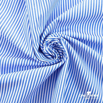Ткань сорочечная Полоска Кенди, 115 г/м2, 58% пэ,42% хл, шир.150 см, цв.3-синий, (арт.110) - купить в Нижневартовске. Цена 306.69 руб.