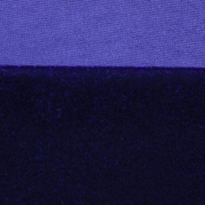 Бархат стрейч №14, 240 гр/м2, шир.160 см, (2,6 м/кг), цвет т.синий - купить в Нижневартовске. Цена 748.44 руб.
