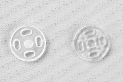 Кнопки пришивные пластиковые 11,5 мм, блистер 24шт, цв.-прозрачные - купить в Нижневартовске. Цена: 59.44 руб.
