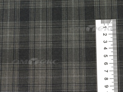 Ткань костюмная клетка 25235 2004, 185 гр/м2, шир.150см, цвет серый/бел - купить в Нижневартовске. Цена 